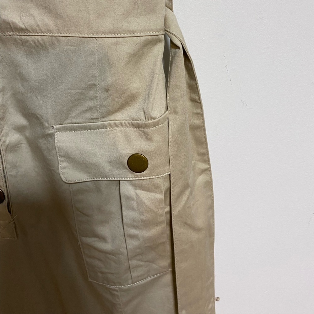 H&M Utility Shirt Dress, Beige, Women’s US 12 - Picture 10 of 12